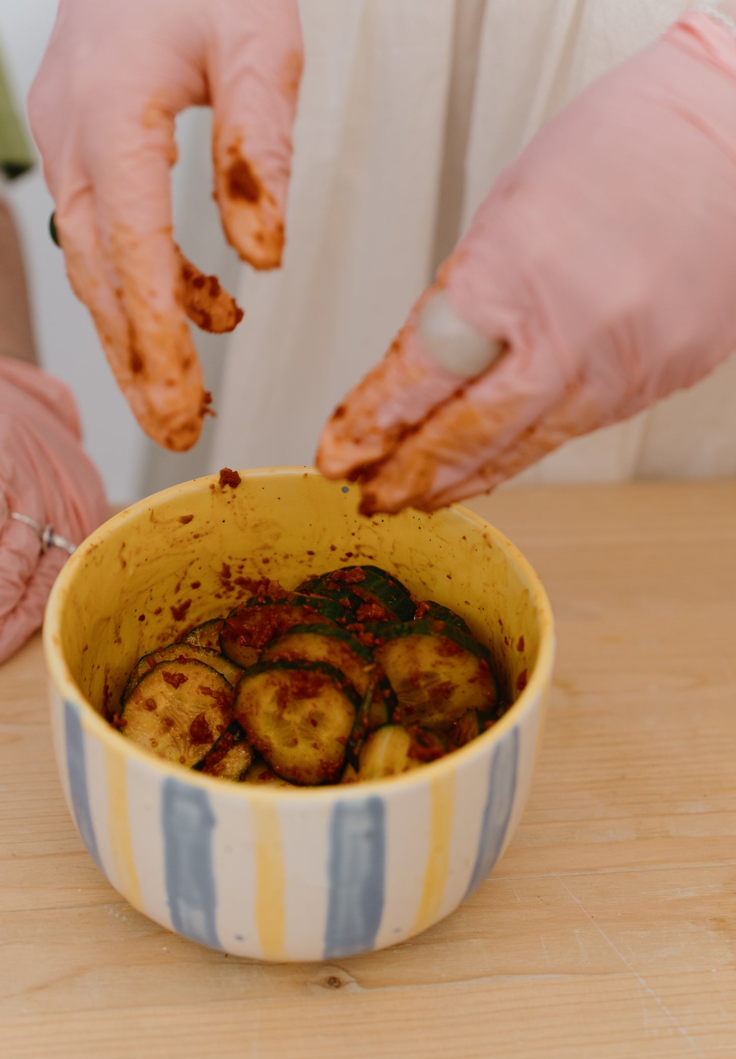 memory jar painting & kimchi making