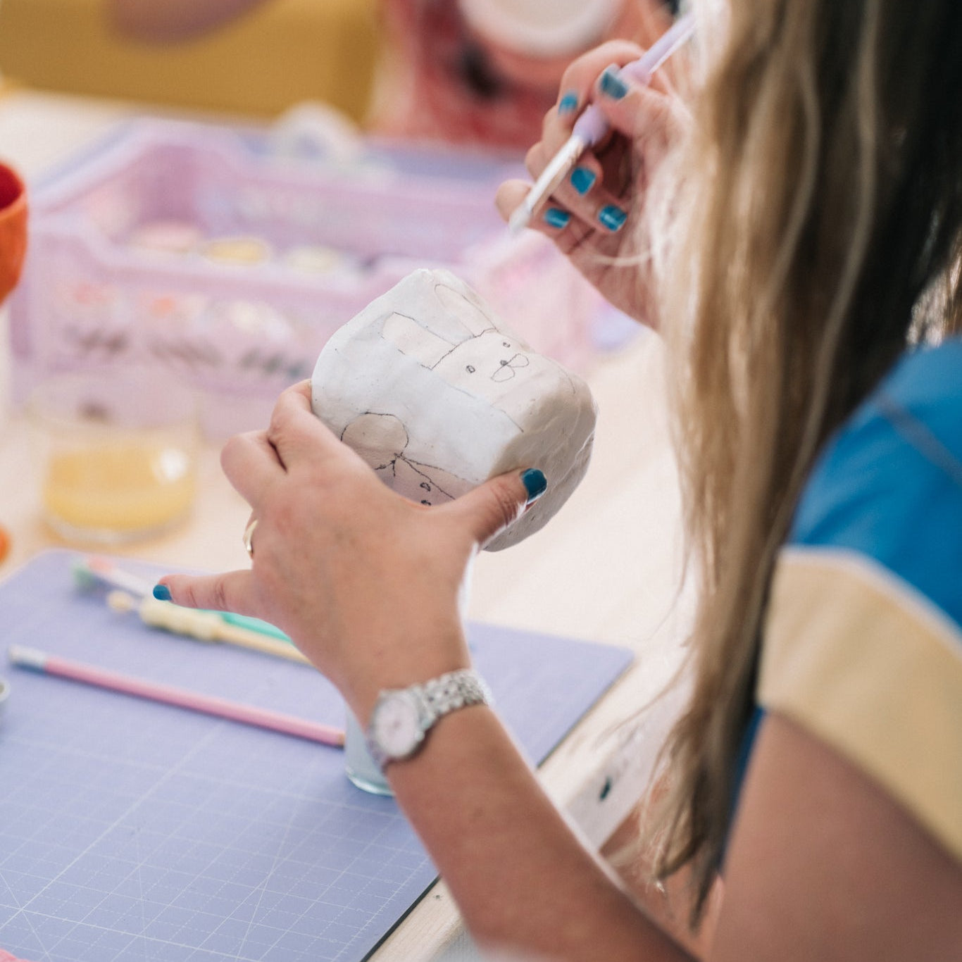 ceramic painting workshop