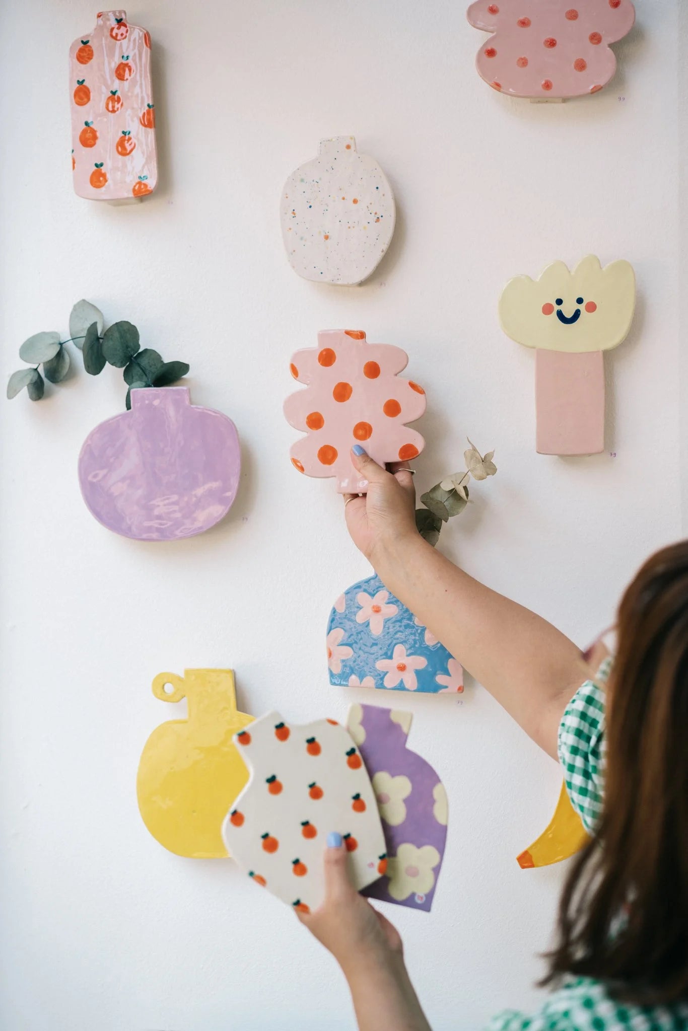 wall vase | yellow flower
