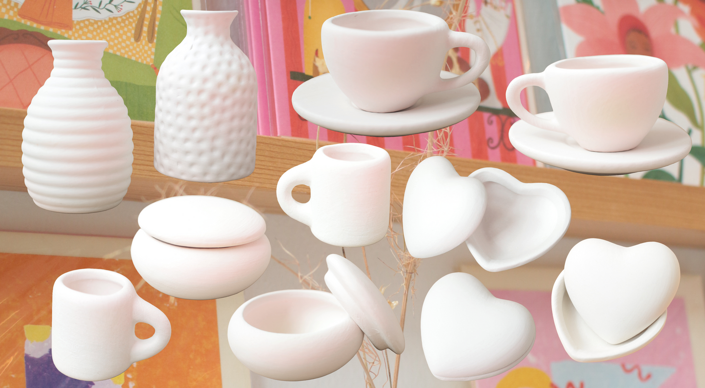 ceramic painting: tiny festival