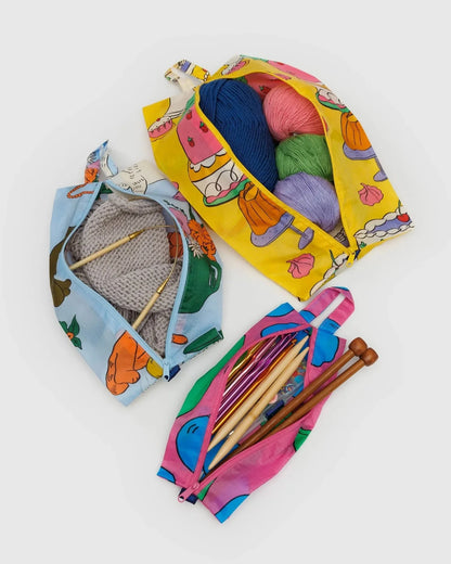 3D zip set baggu - still life