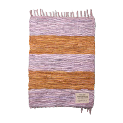 bongusta - chindi rug lilac & golden