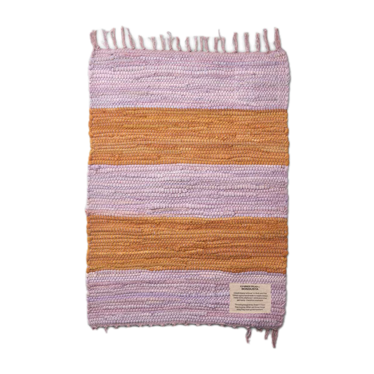 bongusta - chindi rug lilac & golden