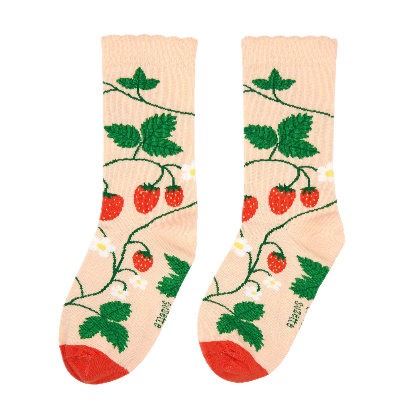 coucou suzette socks - strawberry plant