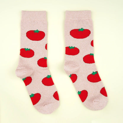 coucou suzette socks - tomato