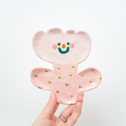 trinket dish | pinky flower friend
