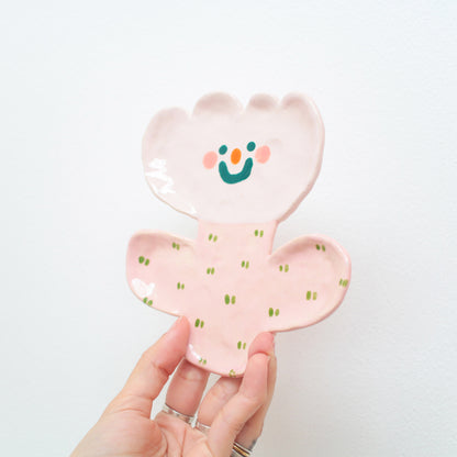trinket dish | pinky flower friend