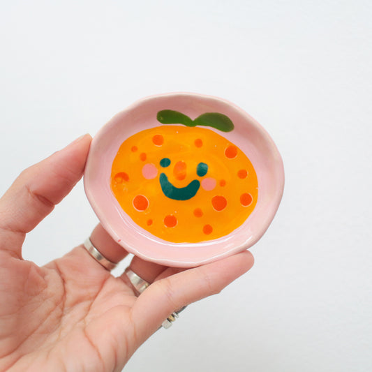tiny trinket dish | happy tangerine
