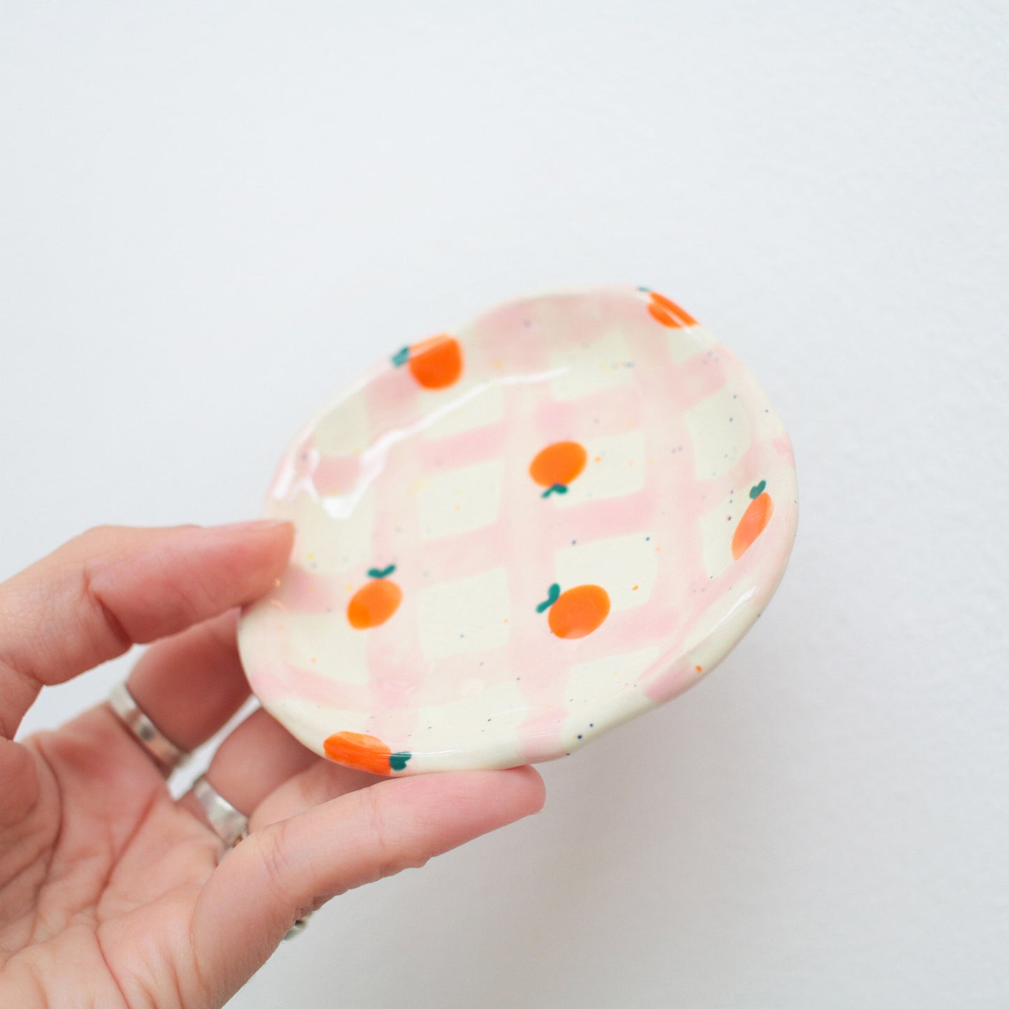tiny trinket dish | tangerine picnic