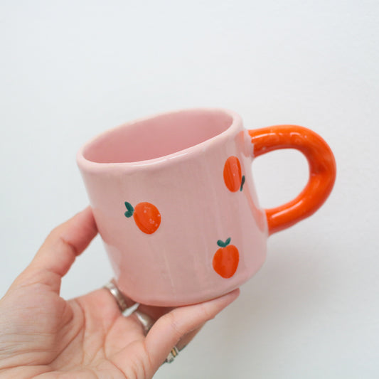 mug | tangerine handle