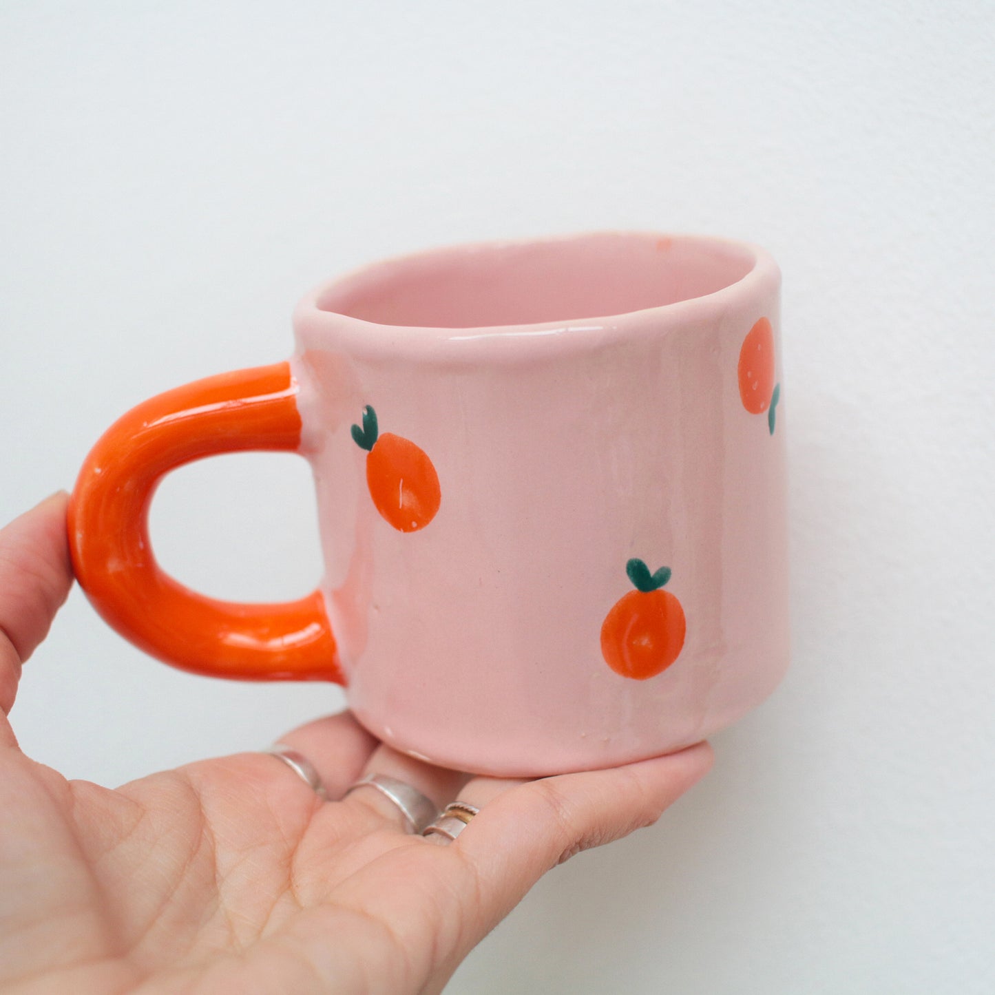 mug | tangerine handle