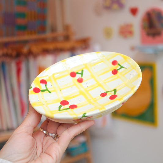 soap dish | summer cherry picnic
