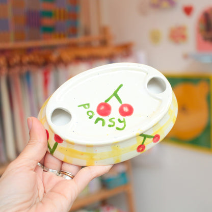 soap dish | summer cherry picnic