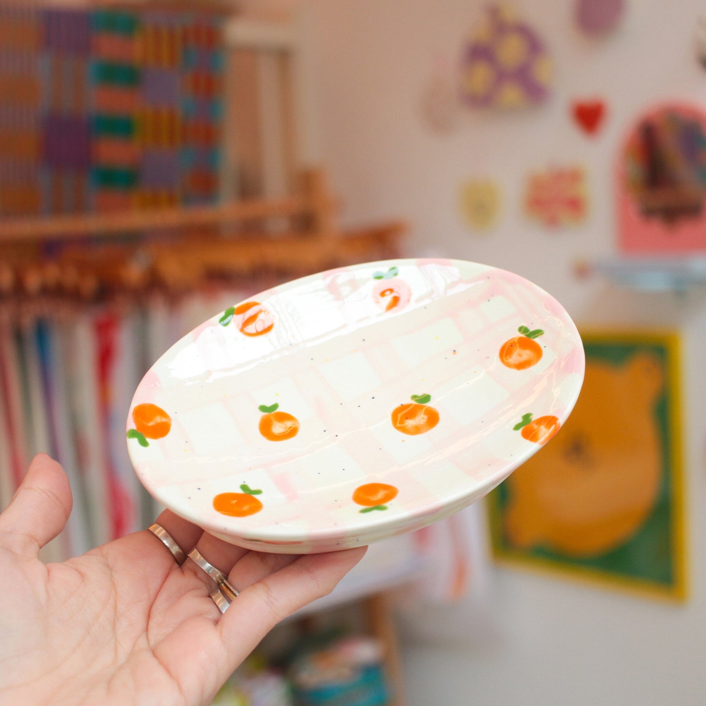 soap dish | tangerine picnic