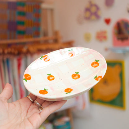 soap dish | tangerine picnic
