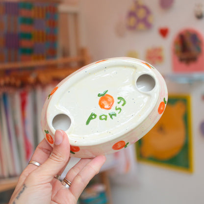 soap dish | tangerine picnic