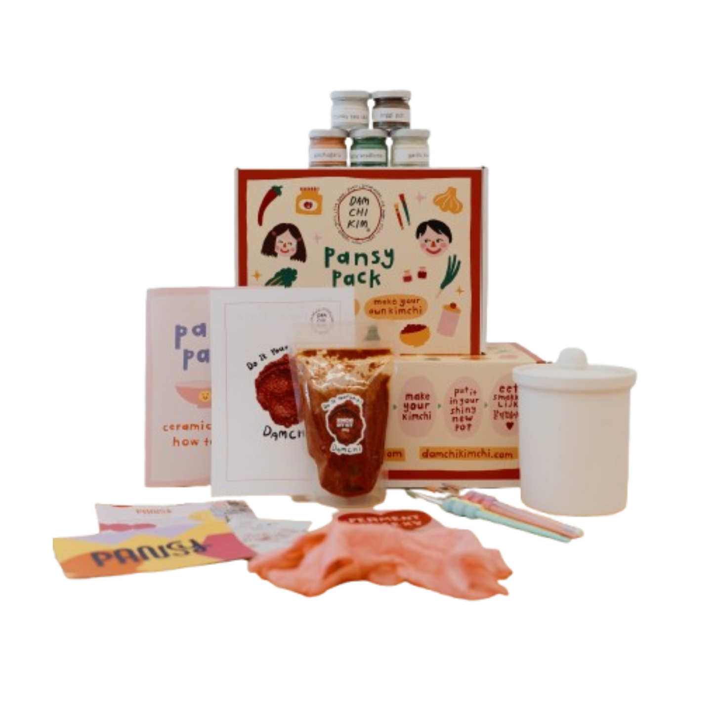 pansy pack: damchi kimchi
