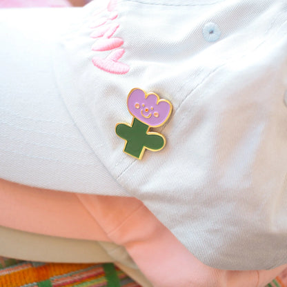 pansy enamel pins