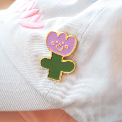 pansy enamel pins
