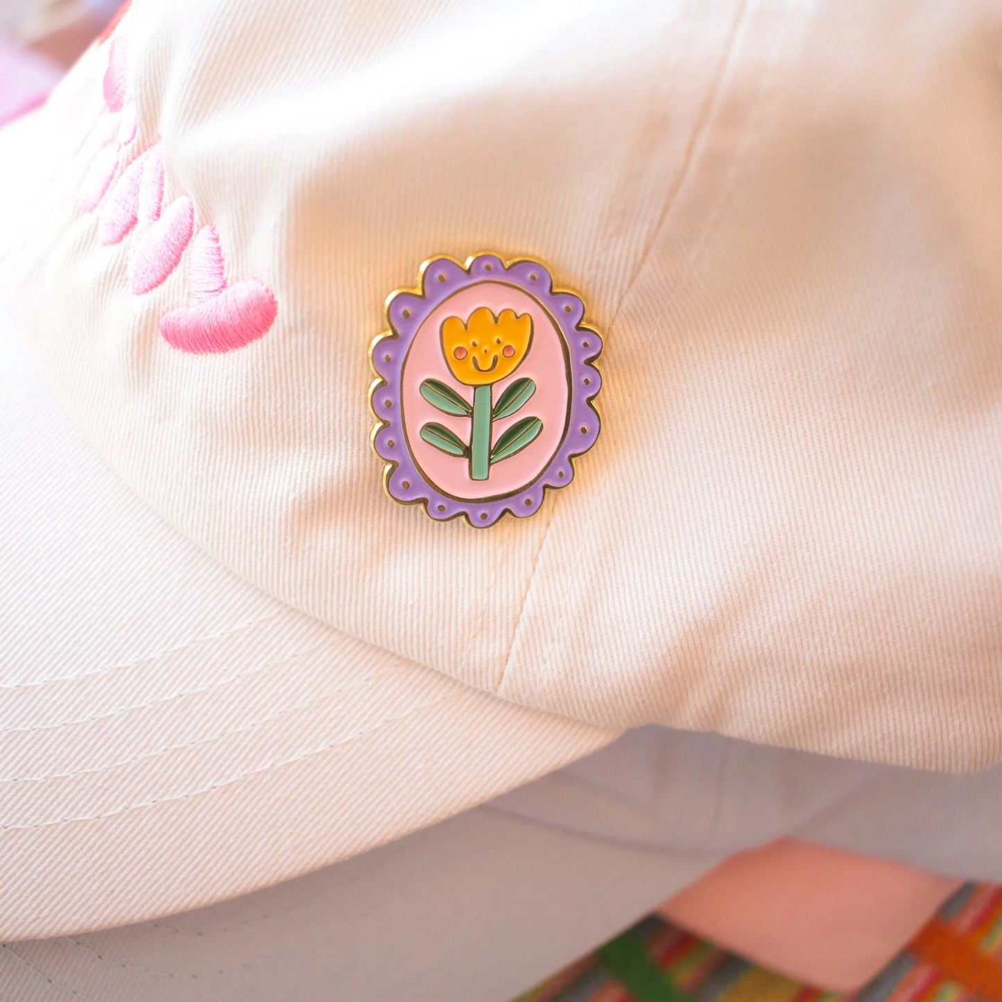 pansy enamel pins