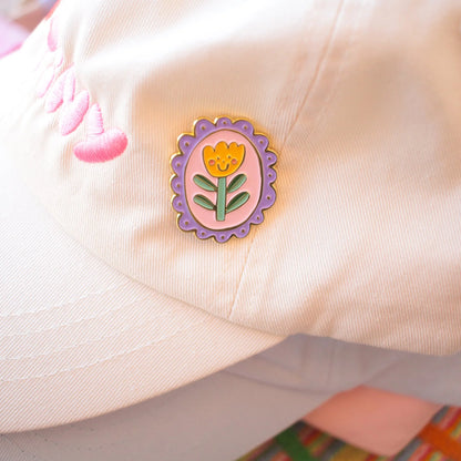 pansy enamel pins