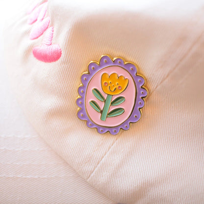 pansy enamel pins