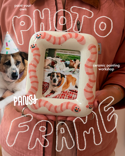 ceramic painting: picture frame