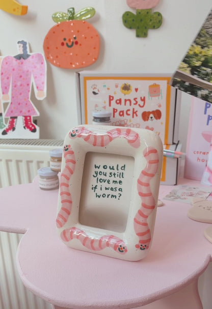 ceramic painting: picture frame