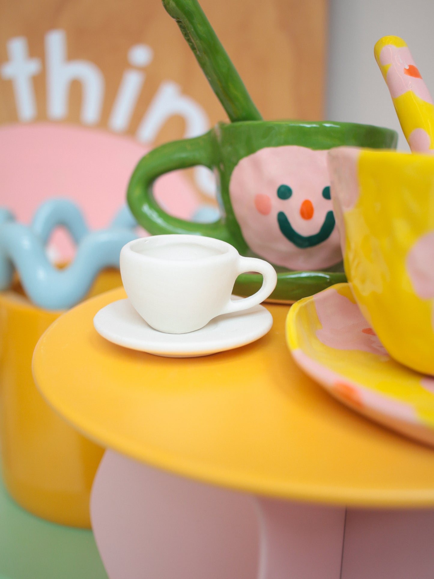 ceramic painting: tiny festival