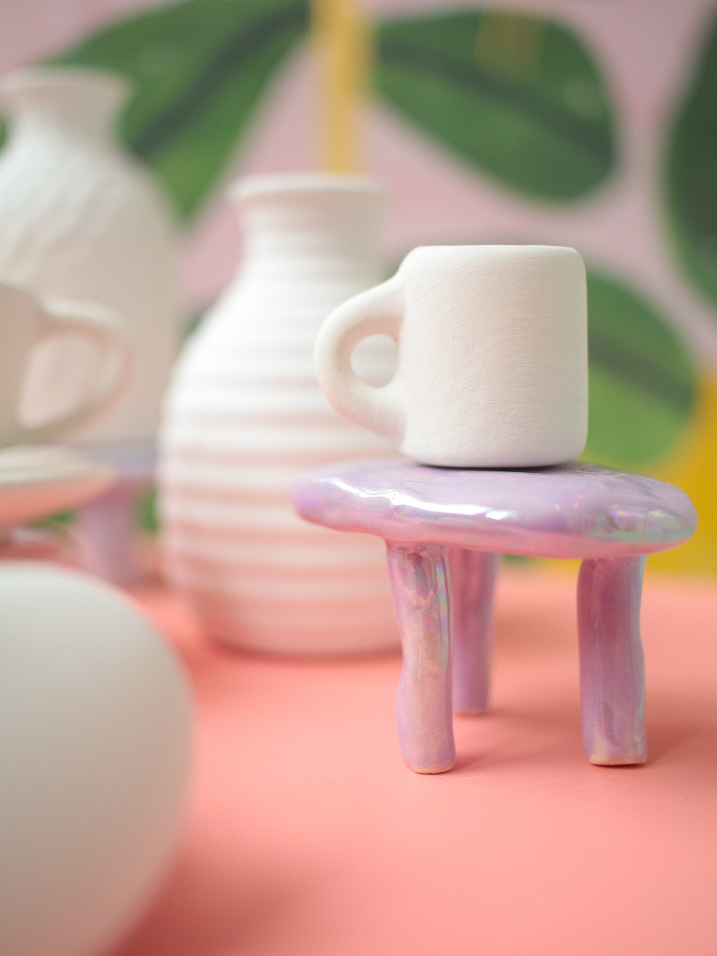 ceramic painting: tiny festival