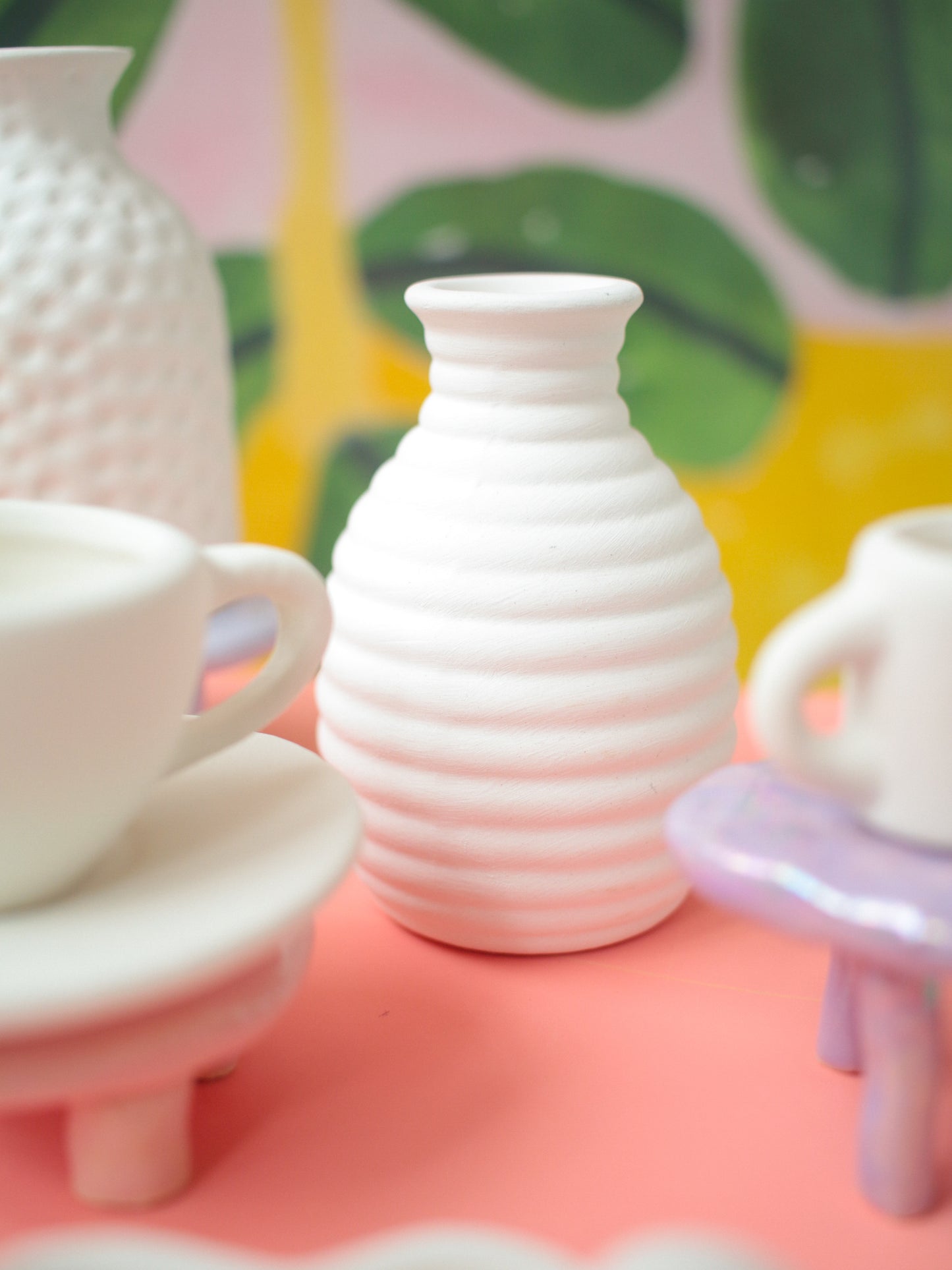 ceramic painting: tiny festival
