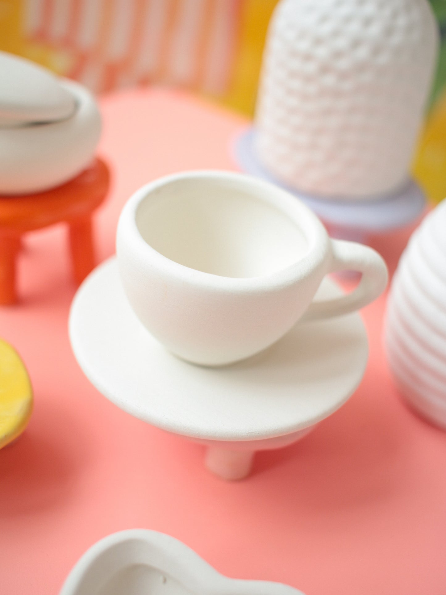 ceramic painting: tiny festival