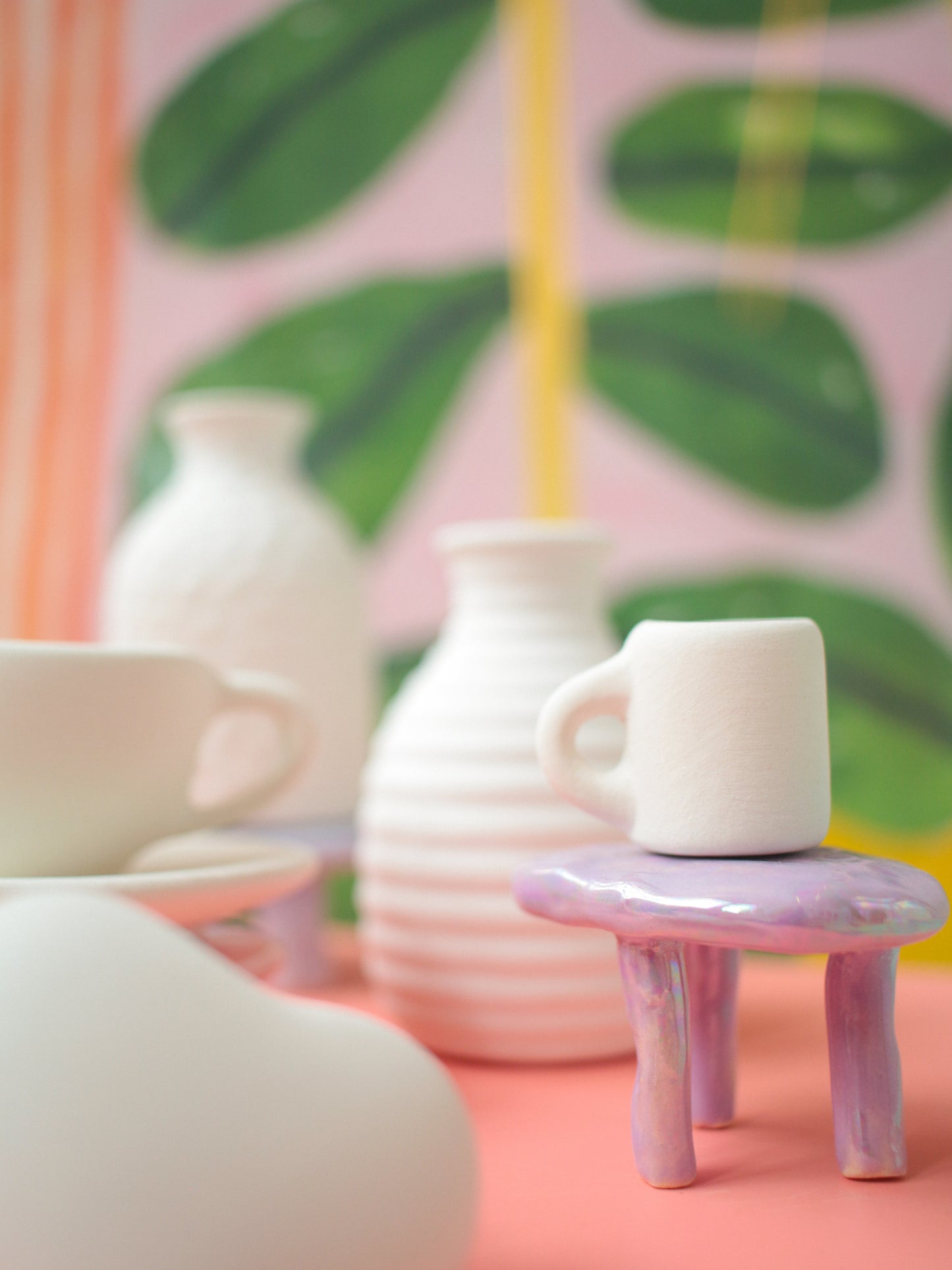 ceramic painting: tiny festival