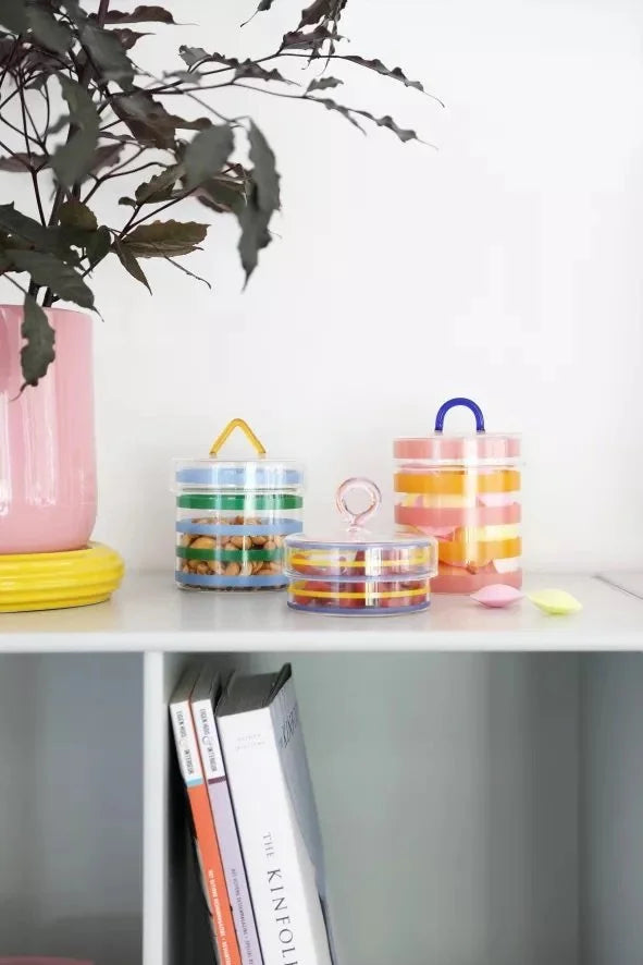 &klevering jar - stripy