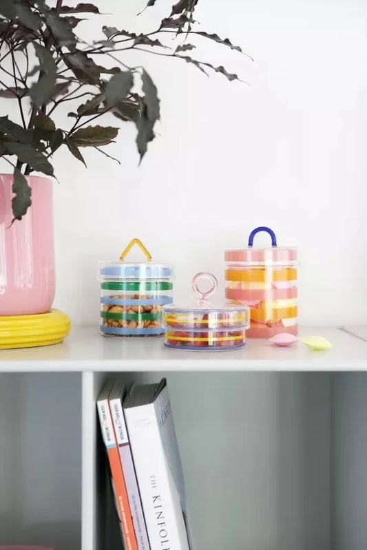 &klevering jar - stripy